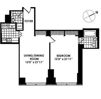 Trump World Tower, 845 United Nations Plaza, #15B