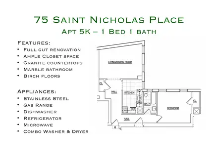 75 Saint Nicholas Place, #6K