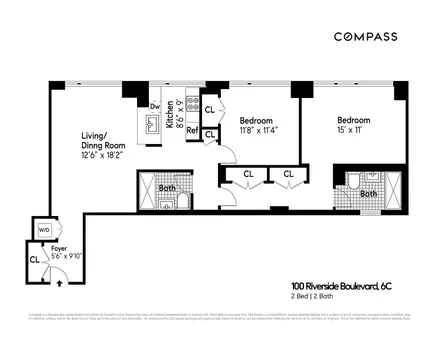 Avery, 100 Riverside Boulevard, #6C