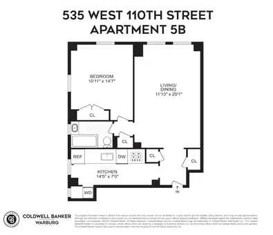 535 West 110th Street, #5B