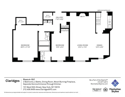 Claridge's, 101 West 55th Street, #1006