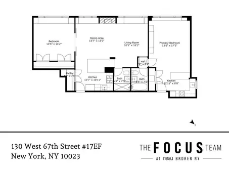 The Toulaine, 130 West 67th Street, #17EF