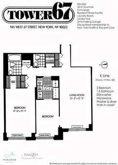 Tower 67, 145 West 67th Street, #6k