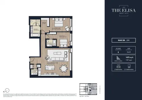 The Elisa, 251 West 14th Street, #2A