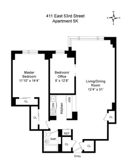 Sutton Manor, 411 East 53rd Street, #5K