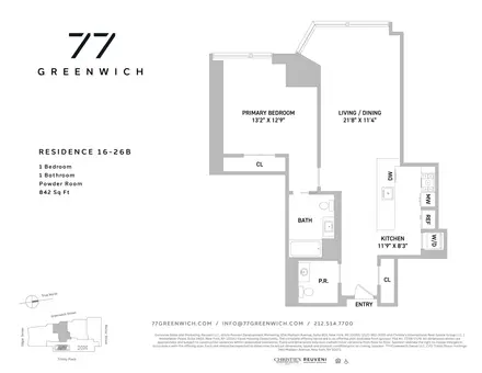 77 Greenwich Street, #26B