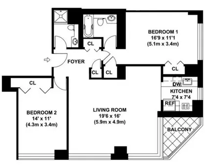 The Club at Turtle Bay, 236 East 47th Street, #21E