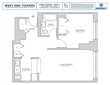 West End Towers, 75 West End Avenue, #P21G