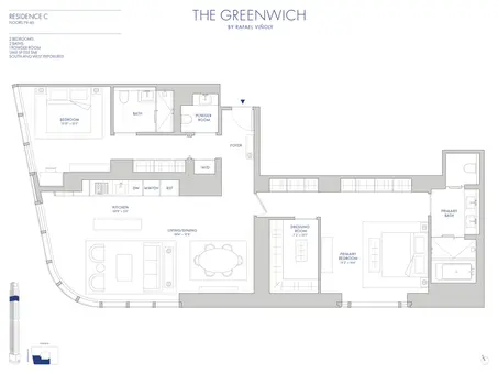 The Greenwich by Rafael Vinoly, 125 Greenwich Street, #79C