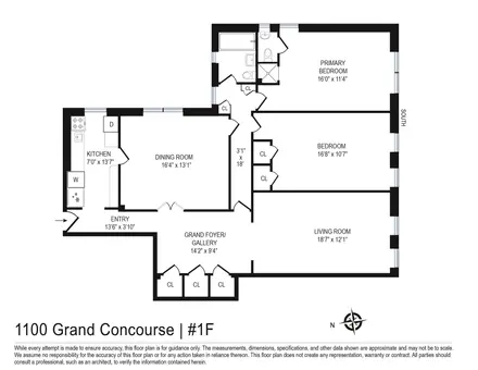 1100 Grand Concourse, #1F