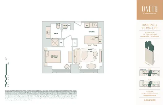 ONE11 Residences, 111 West 56th Street, #34F