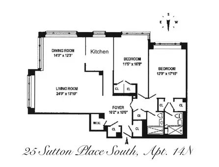 Cannon Point North, 25 Sutton Place South, #14N
