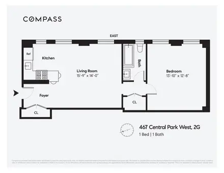 The Warner, 467 Central Park West, #2G