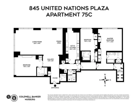 Trump World Tower, 845 United Nations Plaza, #75C