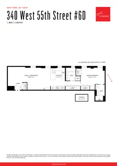 The Sherwood, 340 West 55th Street, #6D