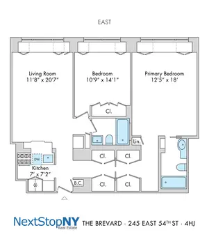 The Brevard, 245 East 54th Street, #4HJ