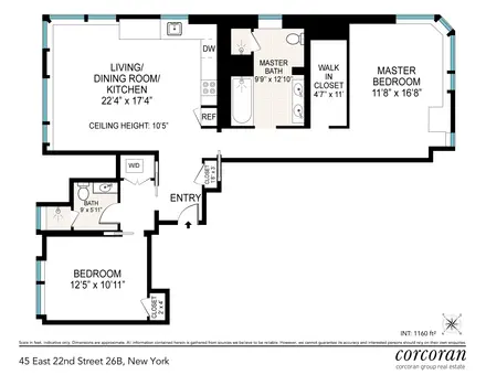 Madison Square Park Tower, 45 East 22nd Street, #26B