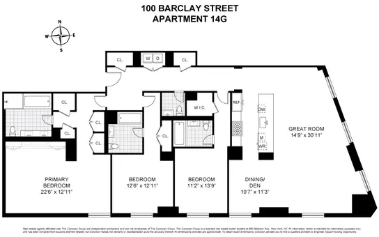 One Hundred Barclay Tribeca, 100 Barclay Street, #14G