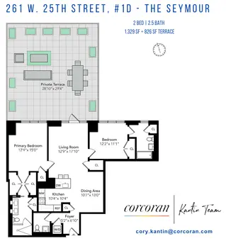 The Seymour, 261 West 25th Street, #1D