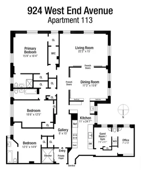The Clebourne, 924 West End Avenue, #113