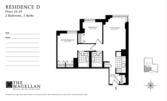 The Magellan, 35 West 33rd Street, #35D