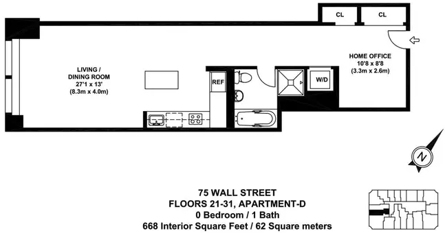 75 Wall Street, #24D