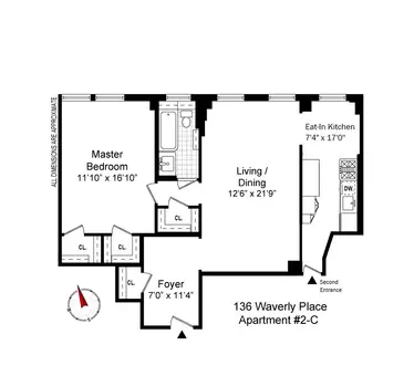 The Waverly, 136 Waverly Place, #2C