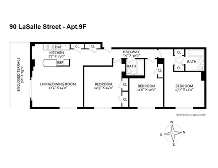 90 La Salle Street, #9F