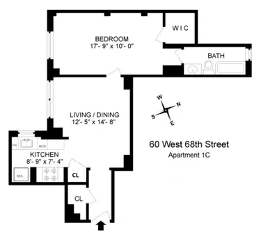 60 West 68th Street, #1C