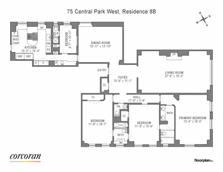 The Chatham Court, 75 Central Park West, #8B