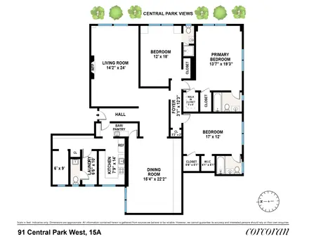 91 Central Park West, #15A