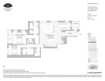 Mandarin Oriental Residences Fifth Avenue, 685 Fifth Avenue, #PHB