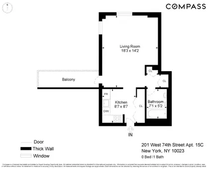 The Fitzgerald, 201 West 74th Street, #15C