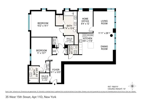 35XV, 35 West 15th Street, #11D