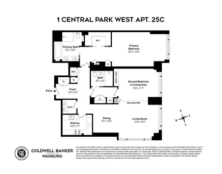 1 Central Park West, #25C