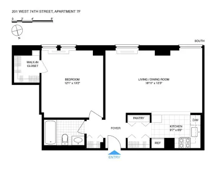 The Fitzgerald, 201 West 74th Street, #7F