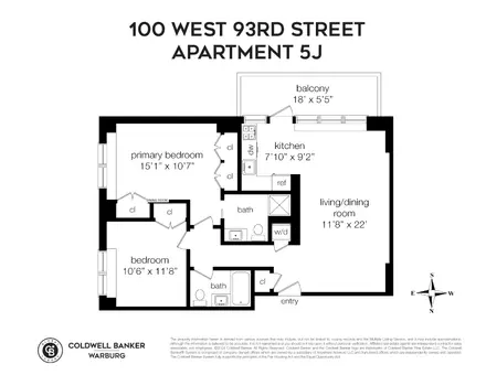 100 West 93rd Street, #5J