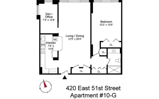 420 Beekman Hill, 420 East 51st Street, #10G