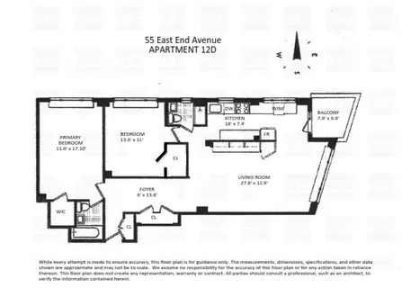 Riverview South, 55 East End Avenue, #12D