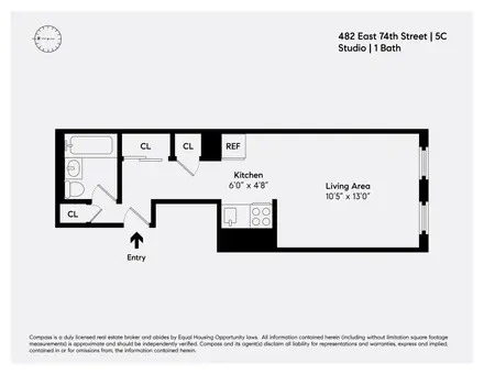 482 East 74th Street, #5C