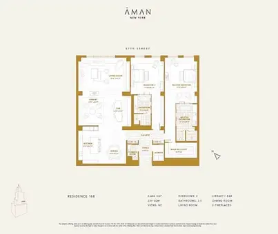 Aman New York Residences, 730 Fifth Avenue, #17B