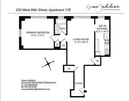 Trafalgar, 233 West 99th Street, #17E