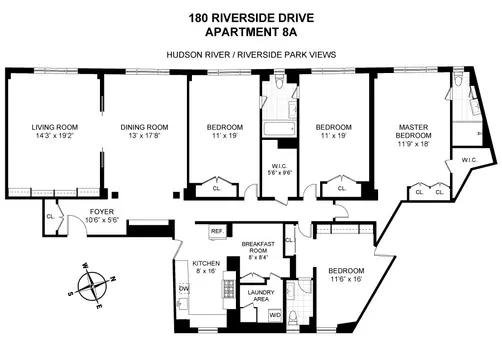 180 Riverside Drive, #8A