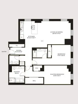 Stella Tower, 425 West 50th Street, #15E