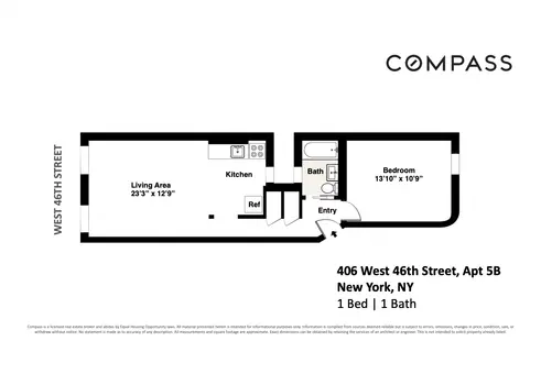 406 West 46th Street, #5B