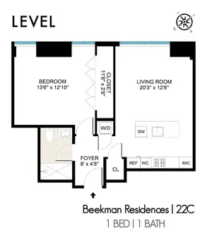 The Beekman Residences, 5 Beekman Street, #22C