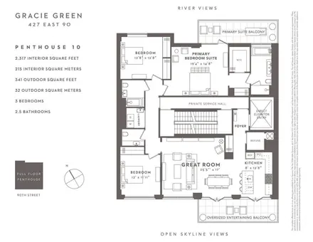 Gracie Green, 427 East 90th Street, #PH10