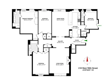 Astor Court, 210 West 90th Street, #12B