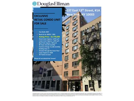 137 East 13th Street, #1ARETAIL