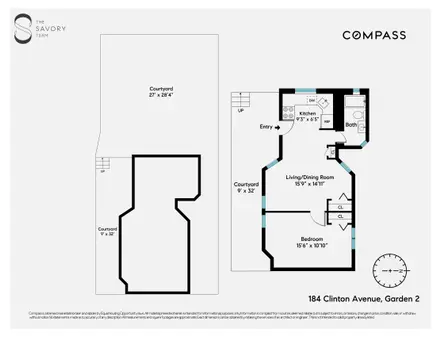 184 Clinton Avenue, #GARDEN2